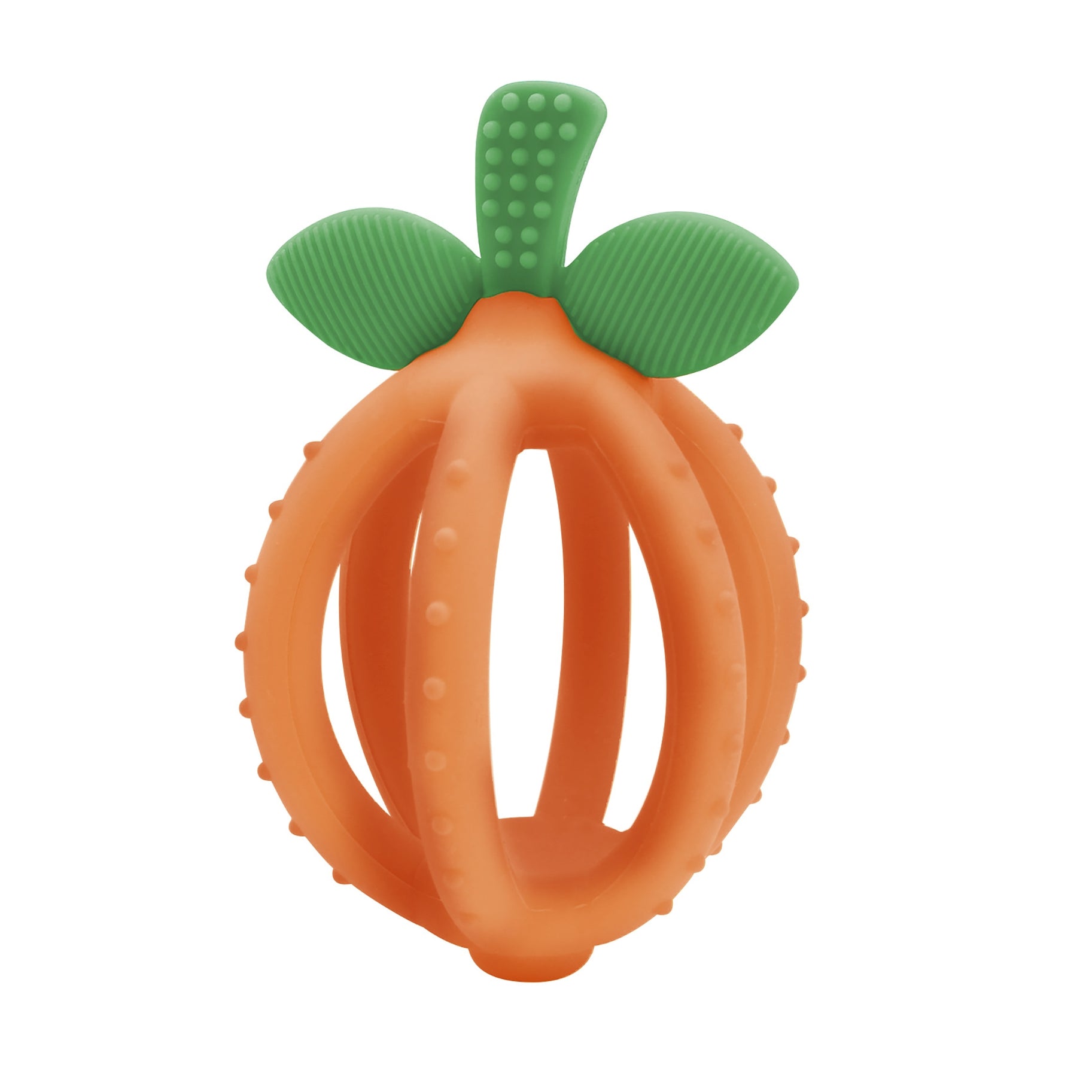 Bitzy Biter™ Teething Ball Baby Teether  Clementine