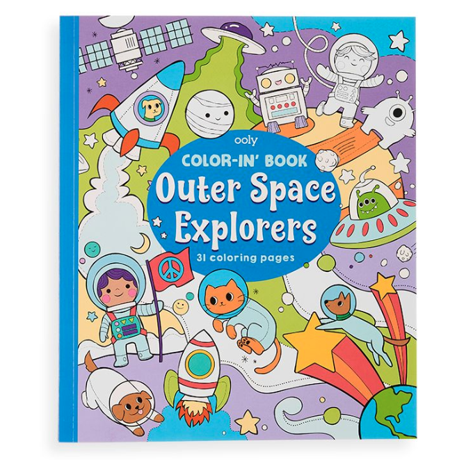 Color-in' Book: Outer Space Explorers