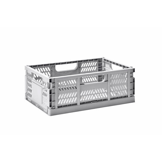 Modern Folding Crate | Gray (Medium)