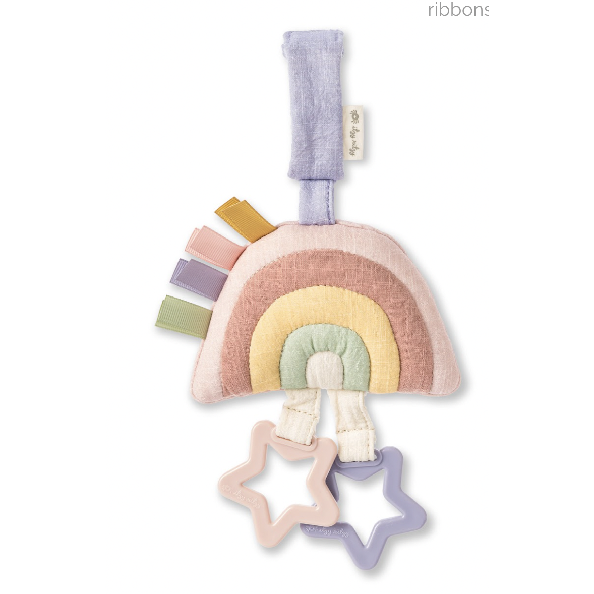 Pink Rainbow Attachable Travel Toy