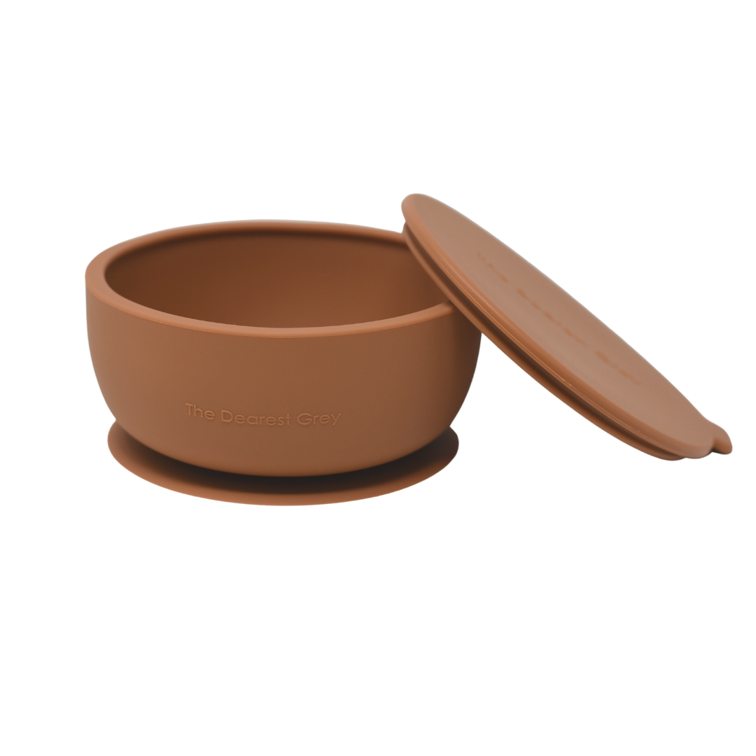 Silicone Suction Bowl | Terracotta