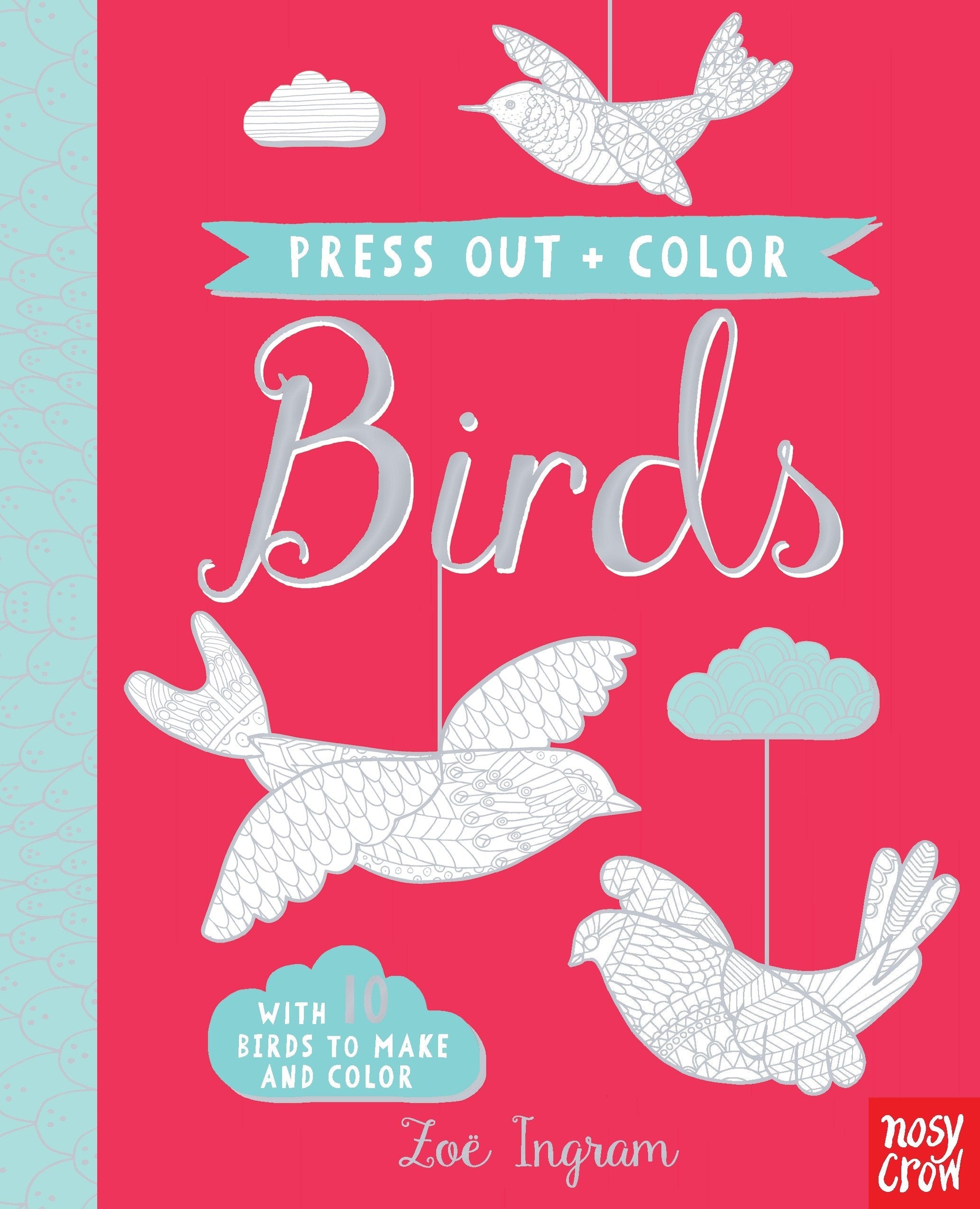 Press Out and Color: Birds