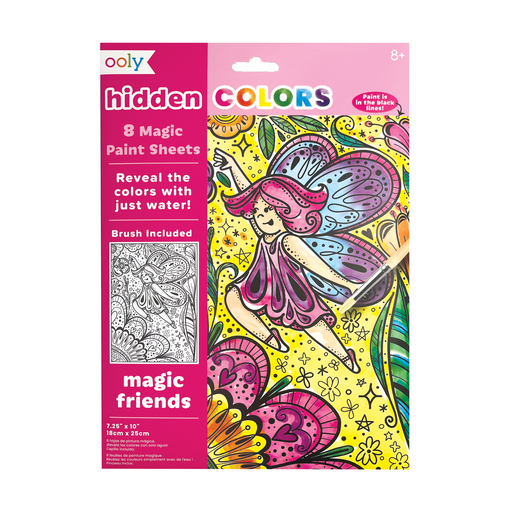Hidden Colors Magic Paint Sheets- Magic Friends