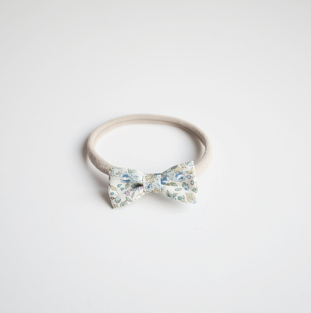 Blue Fleur Mini Bow