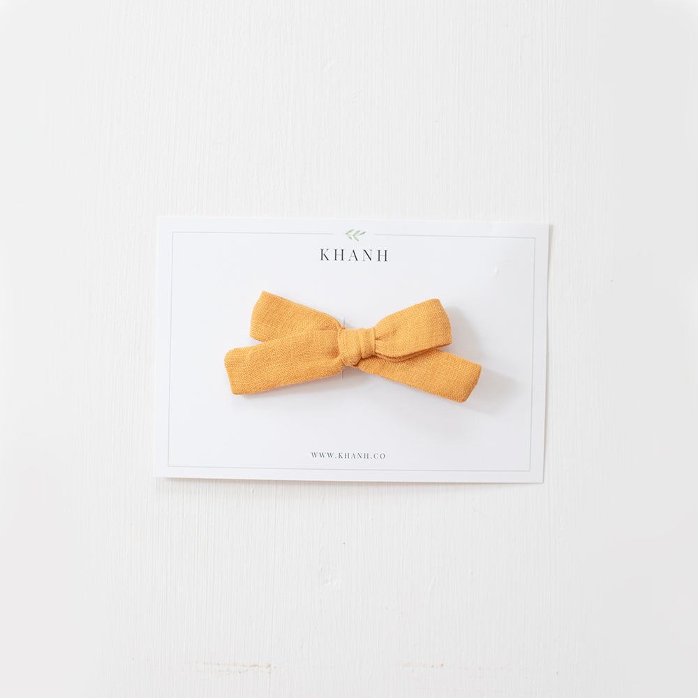 Creamsicle | Petite Hand-Tied Bow