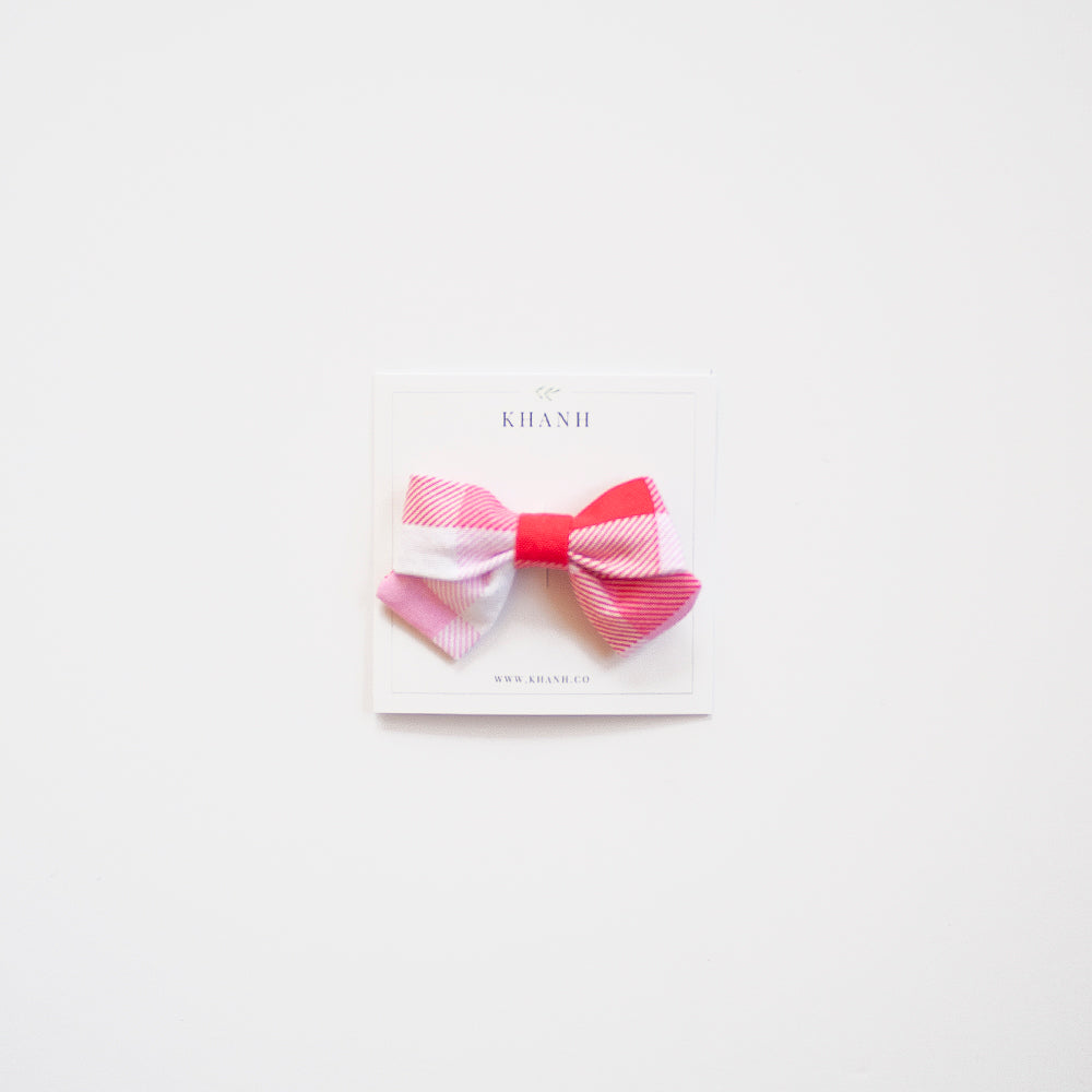 Valentine Gingham | Petite Sailor Bow