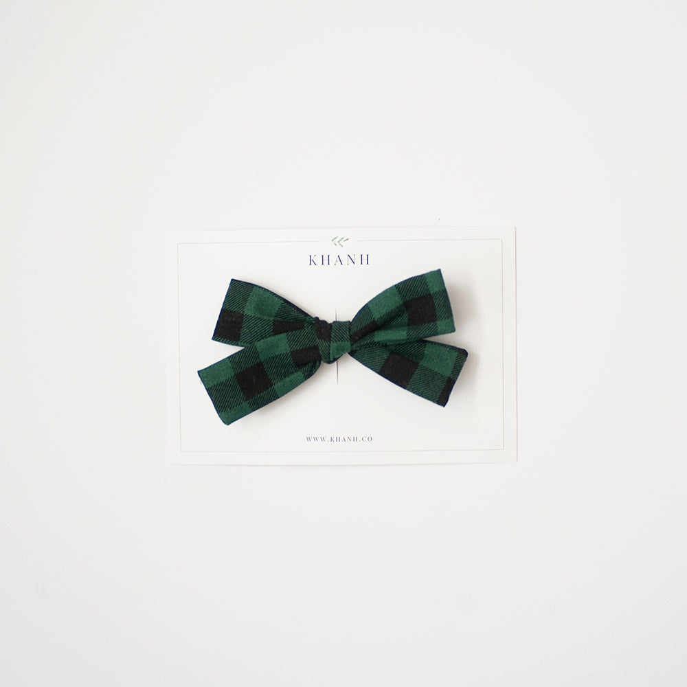 Forest Check | Hand-Tied Bow