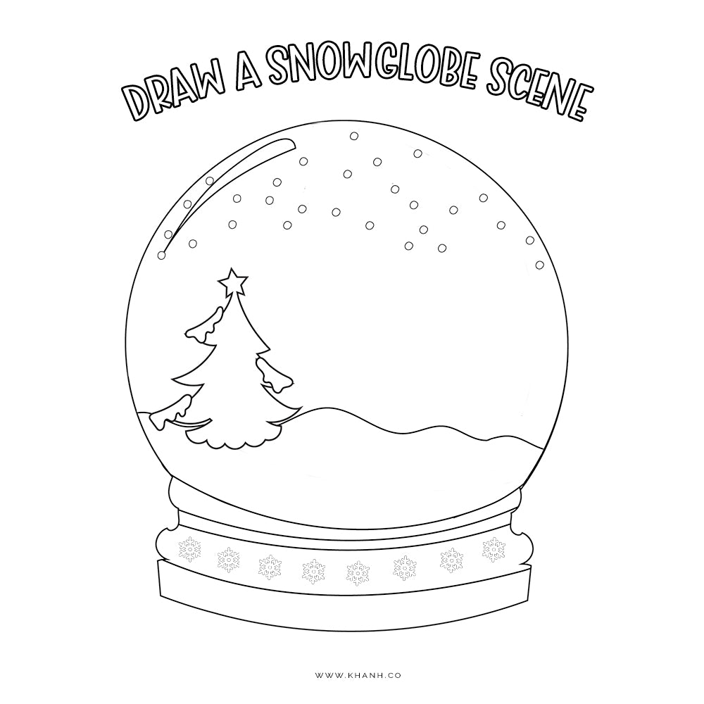 Draw A Snowglobe Scene