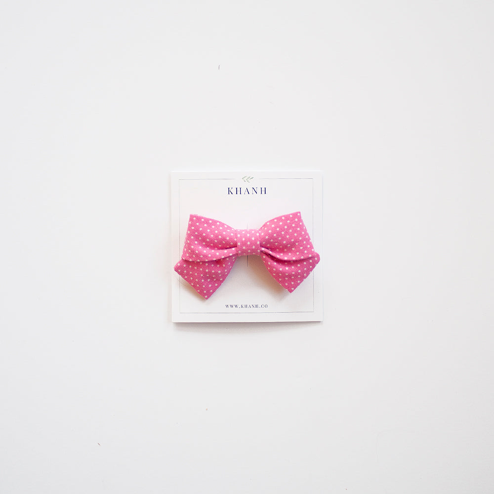 Magenta Polka Dots | Petite Sailor Bow