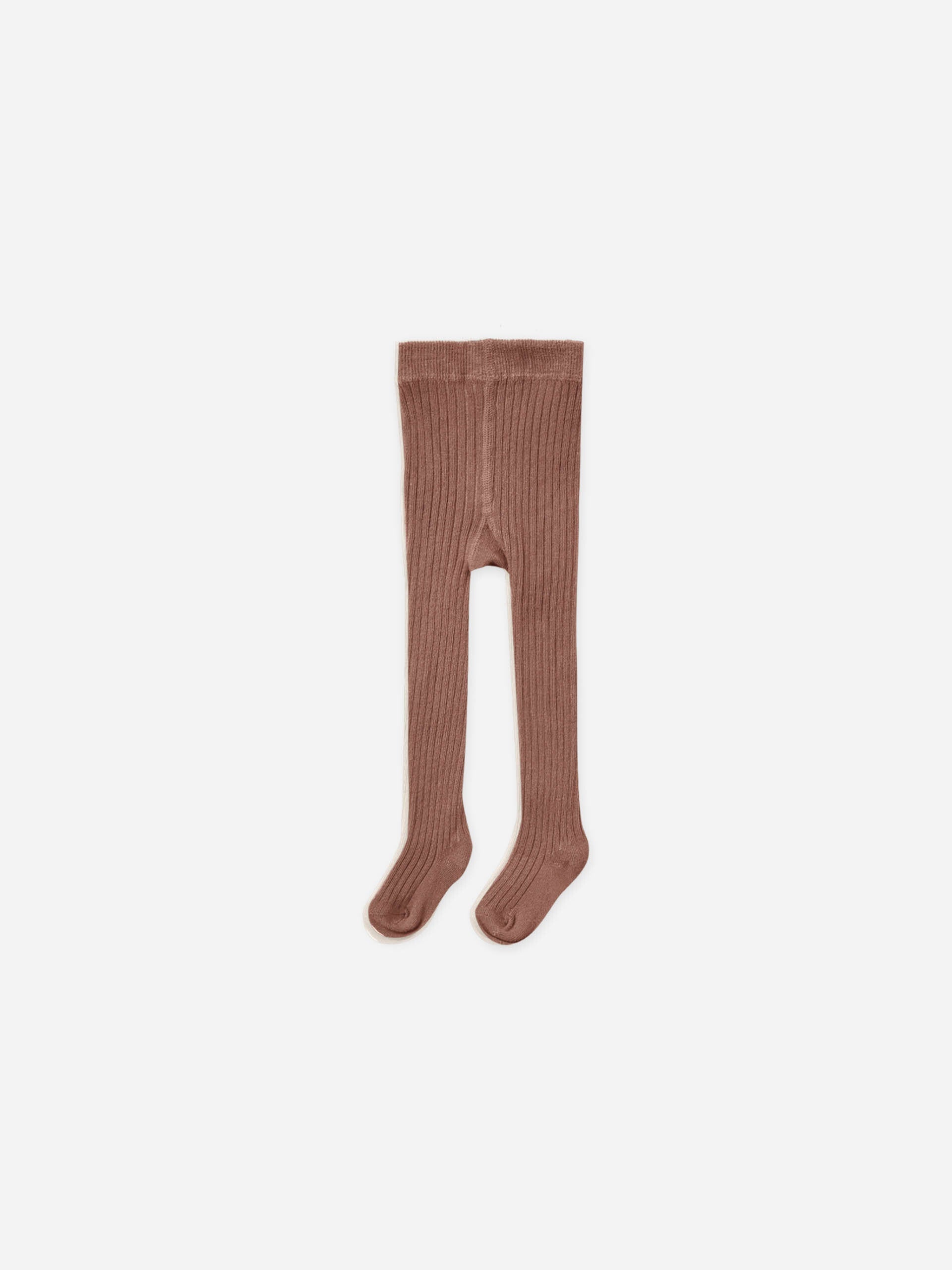RIBBED TIGHTS | PECAN - LAST ONE 6/12M