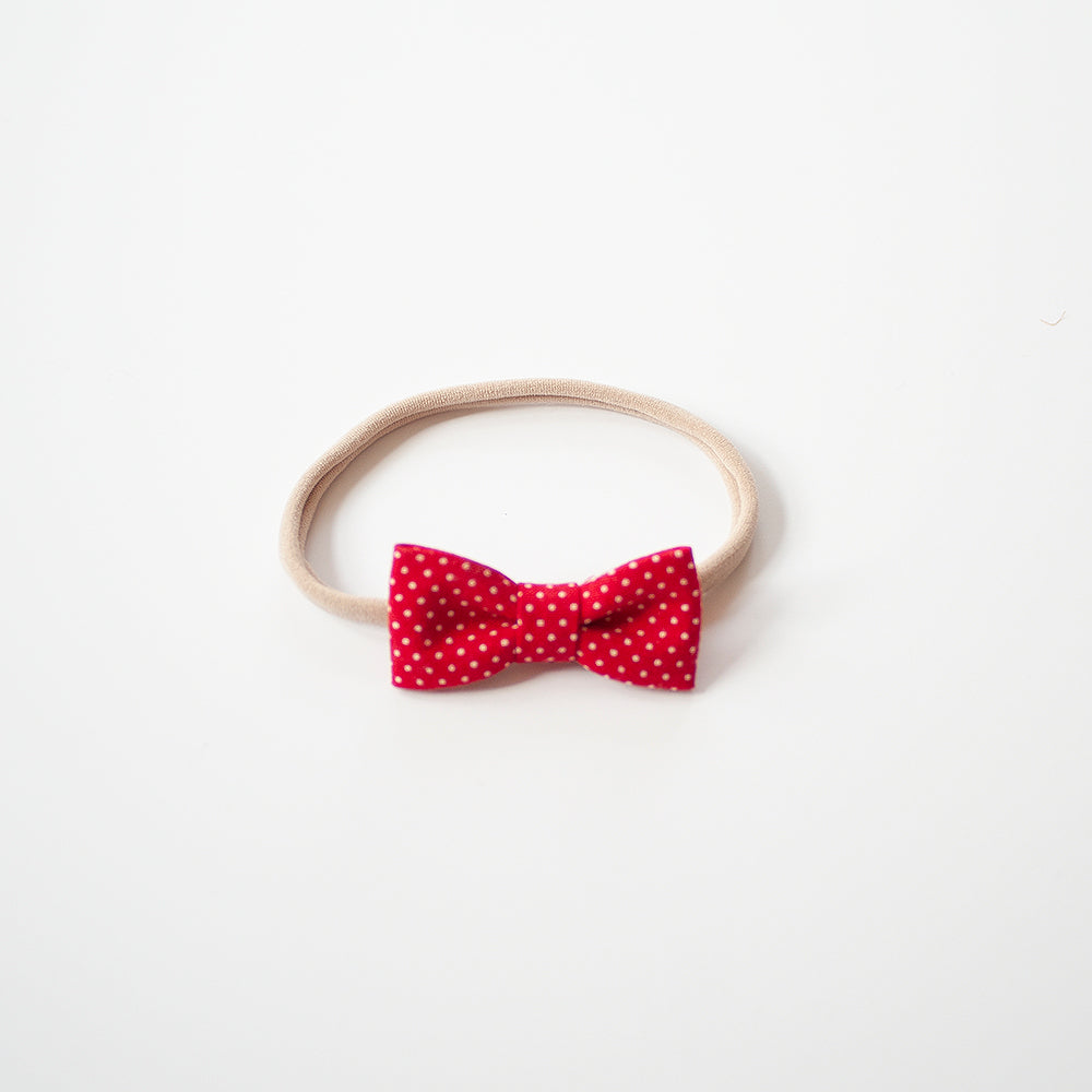 Red Polka Dots | Mini Bow