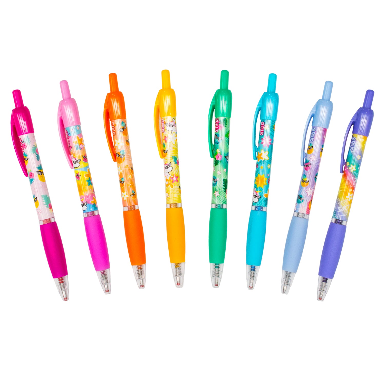 Glitter Gel Smens Scented Pens - Set of 8