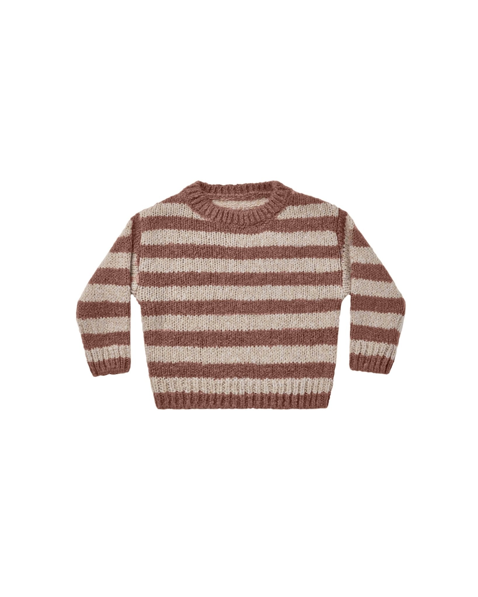 Aspen Sweater || Mocha Stripe