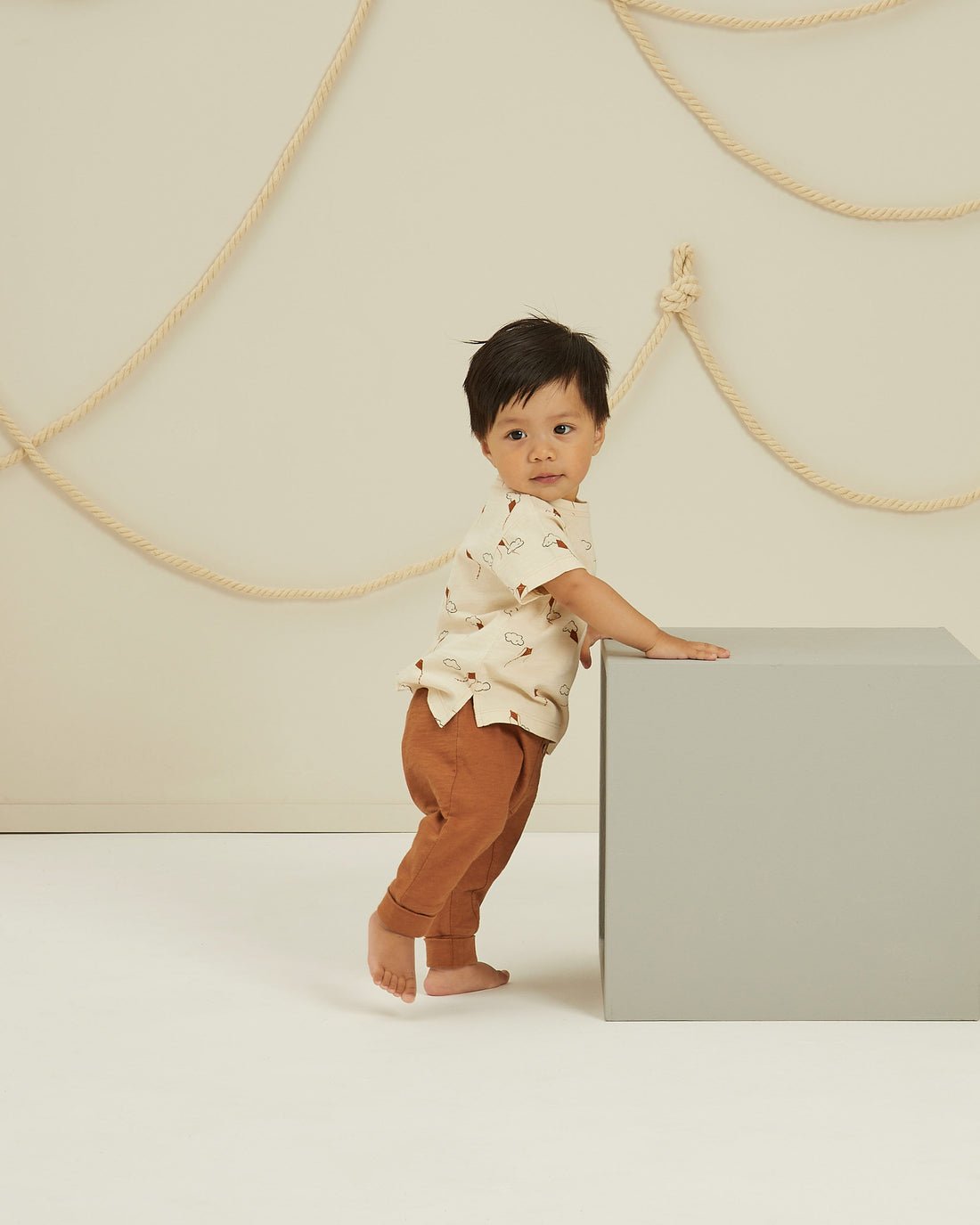 Baby Cru Pant || Rust