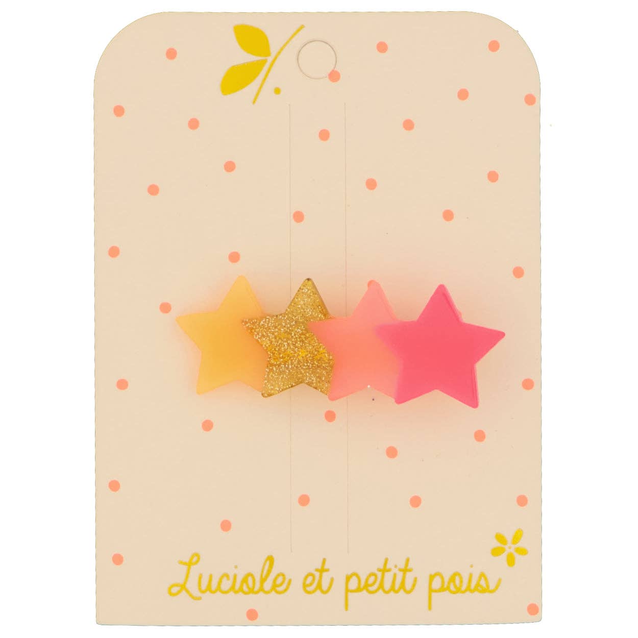 Barrette 4 stars - Fluo