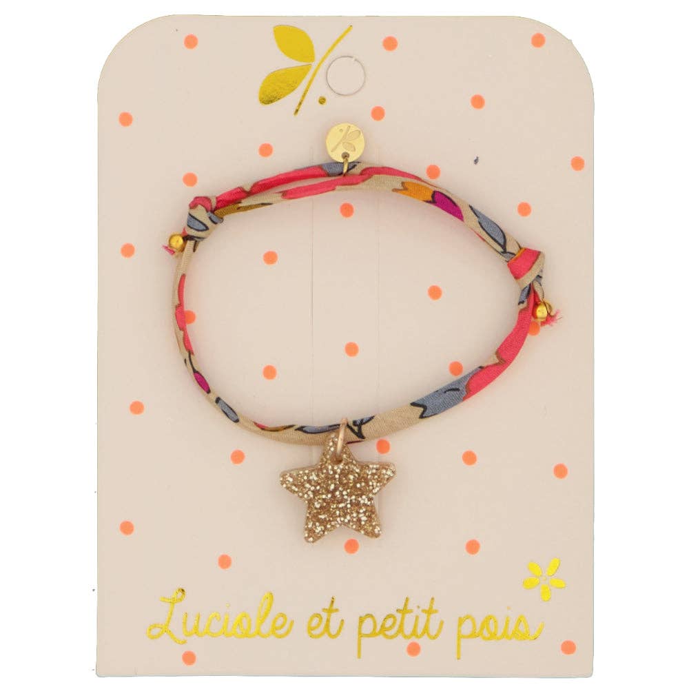 Liberty Bracelet - Betsy Fluorescent Tea - Gold Star