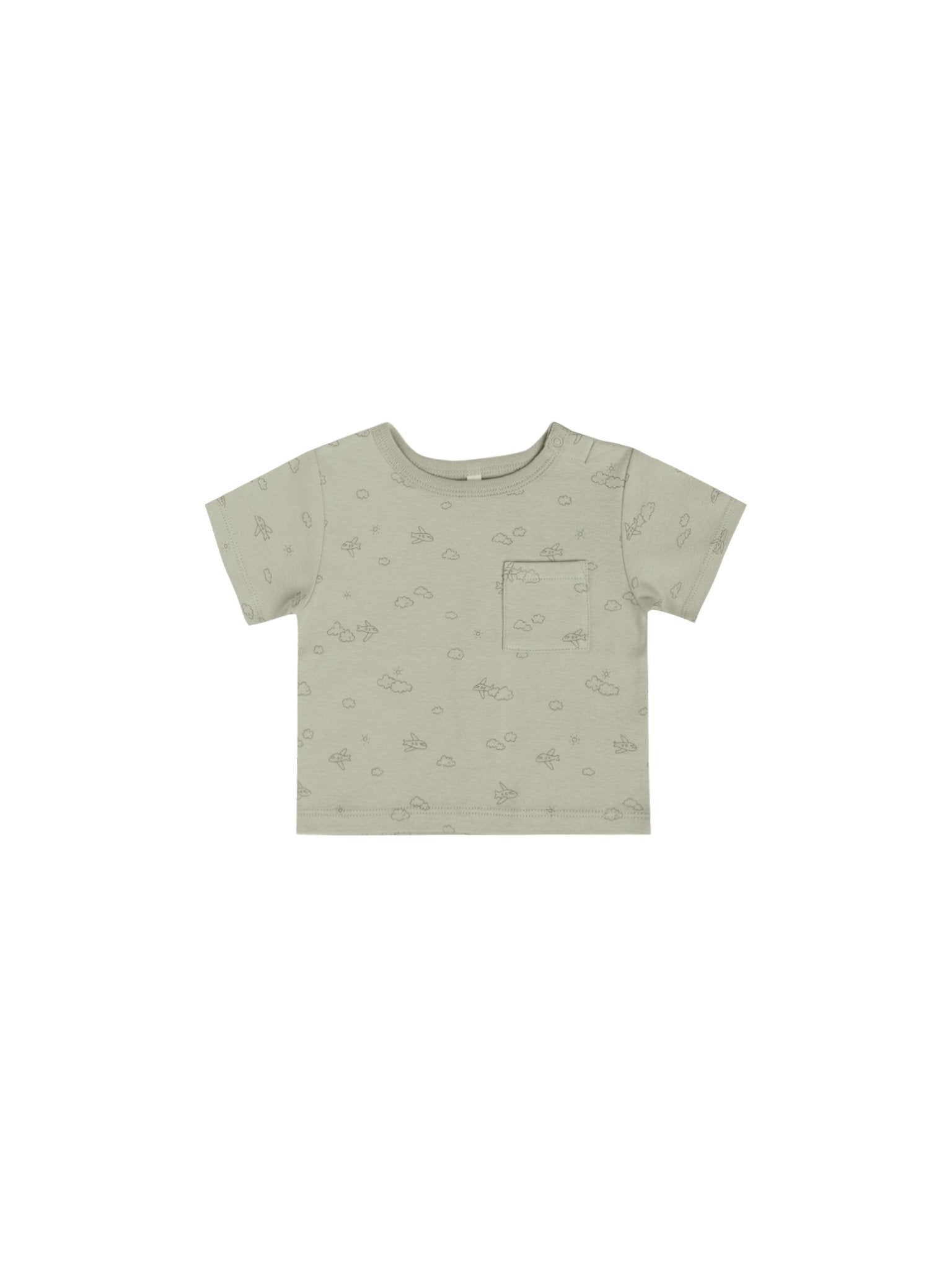BOXY POCKET TEE | AIRPLANES - LAST 0/3M & 3/6M