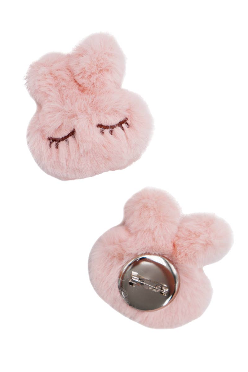 Bunny Fuzzy Brooch Pin - Khanh