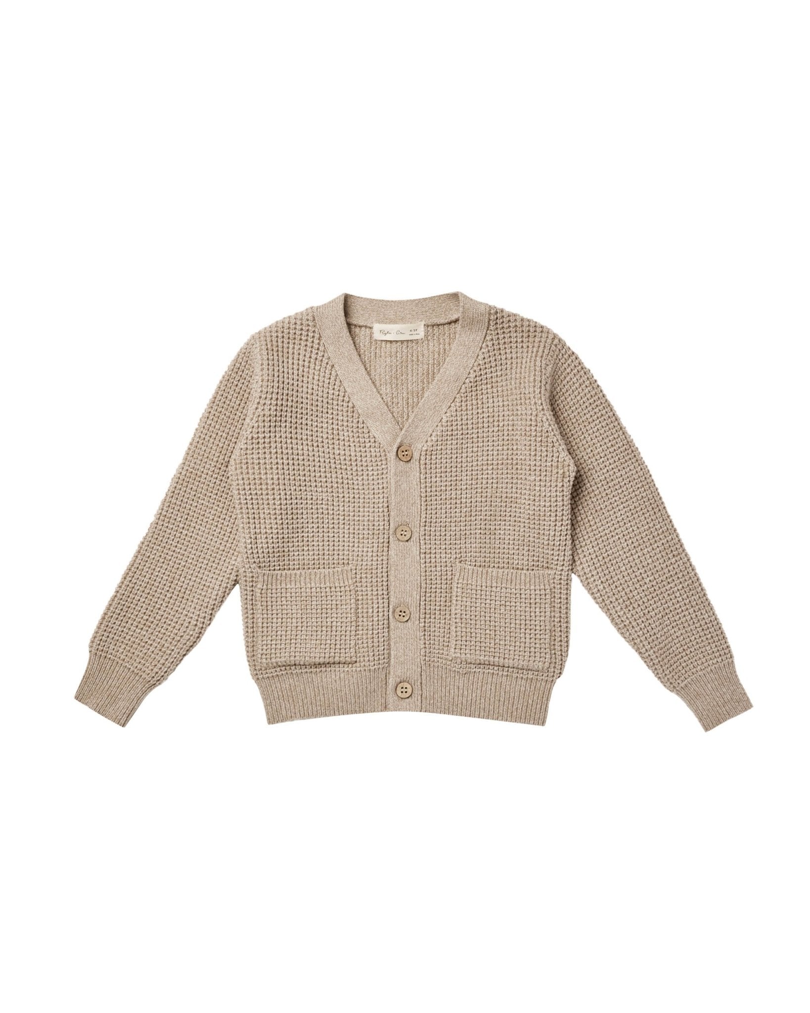 Button Cardigan || Putty - LAST ONE 2/3Y