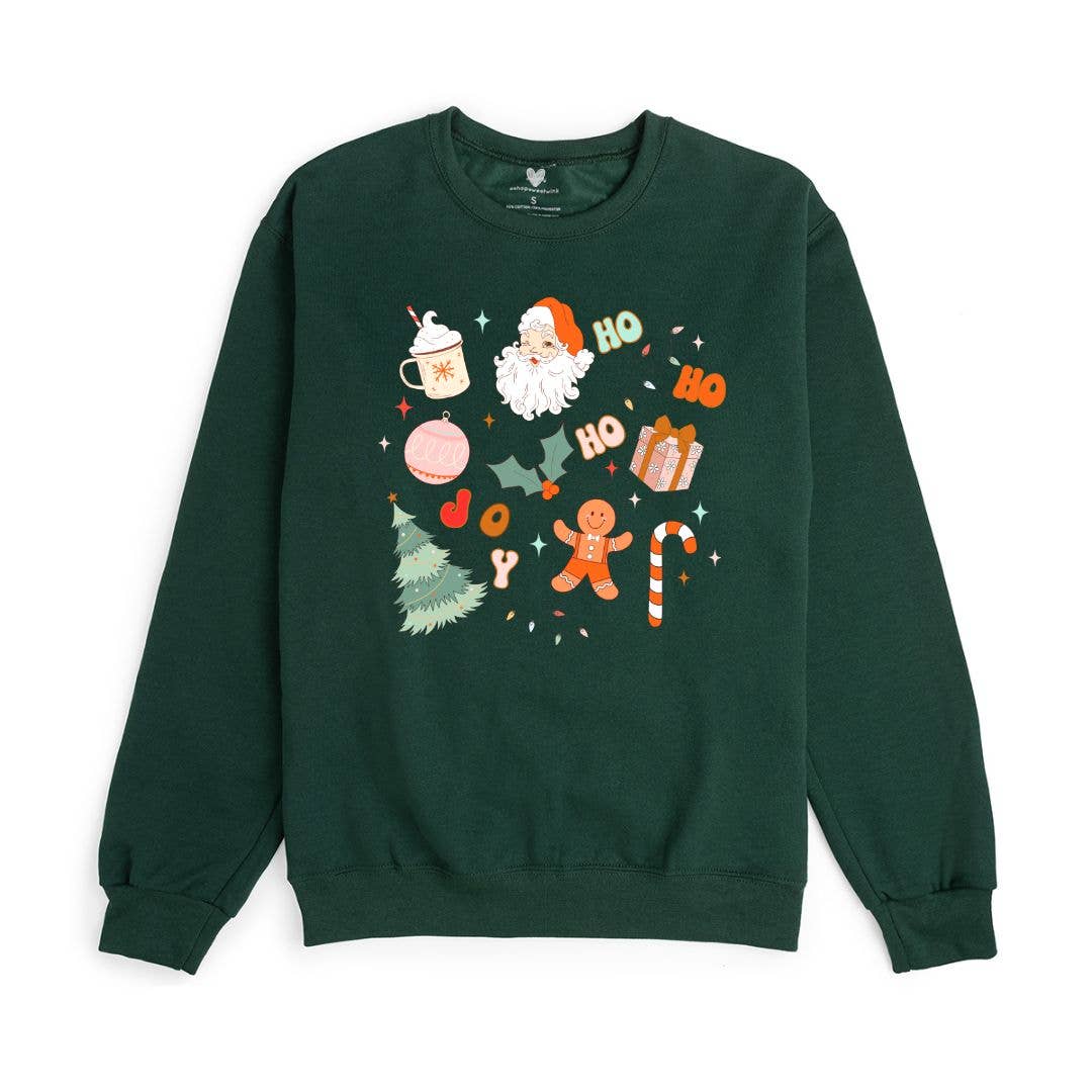 Christmas Doodle Sweatshirt - LAST XL & XXL
