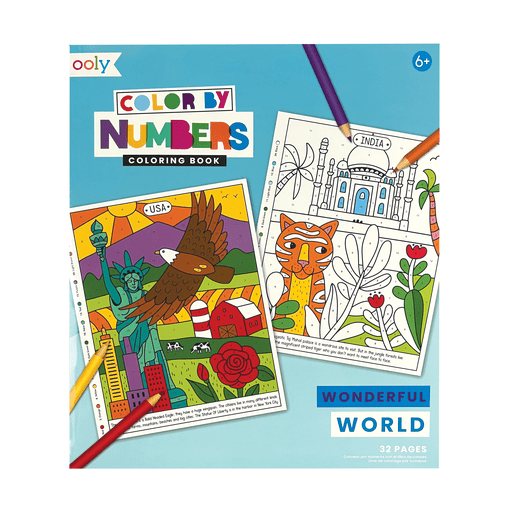 Color By Number Coloring Book - Wonderful World - Khanh