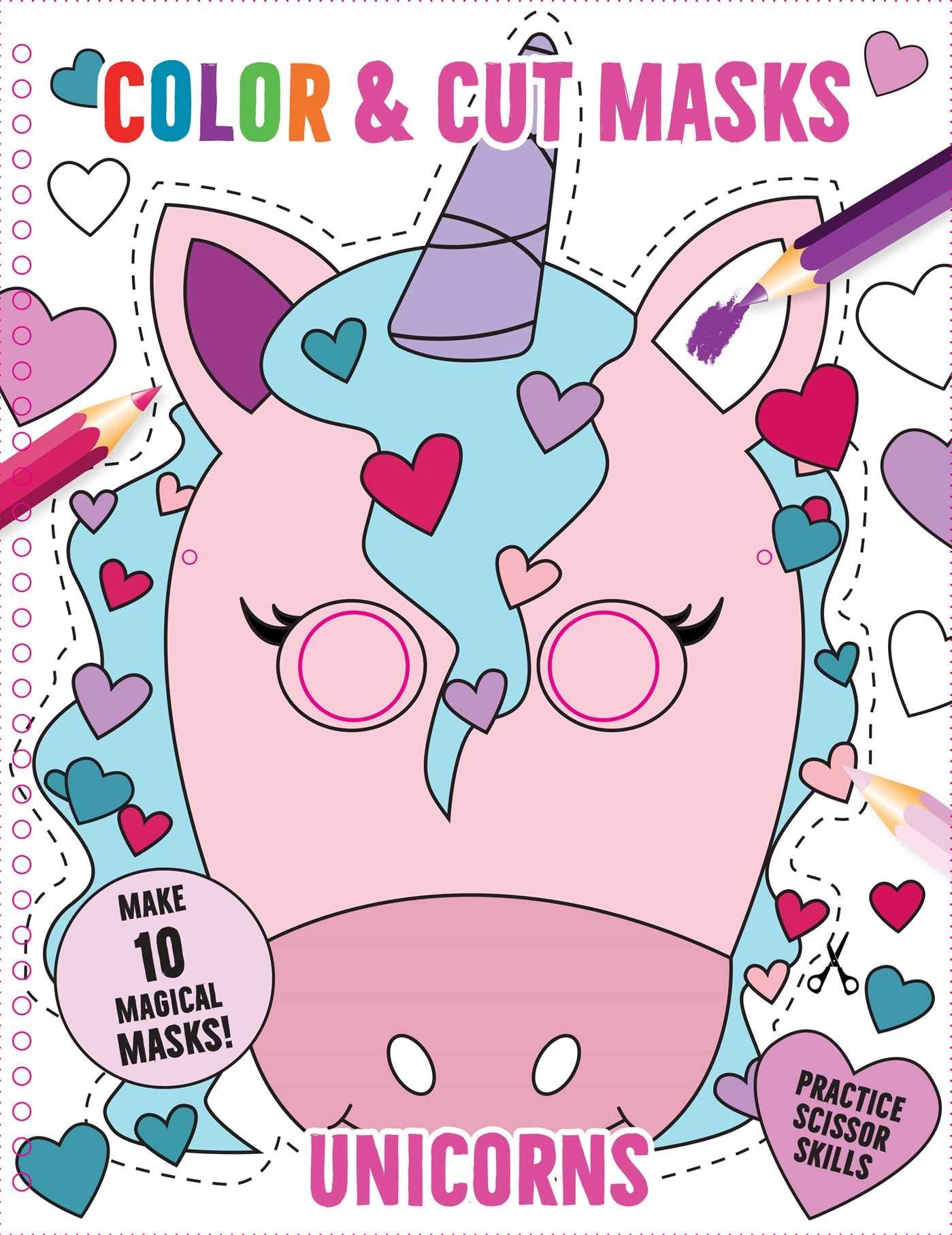 Color & Cut Masks: Unicorns