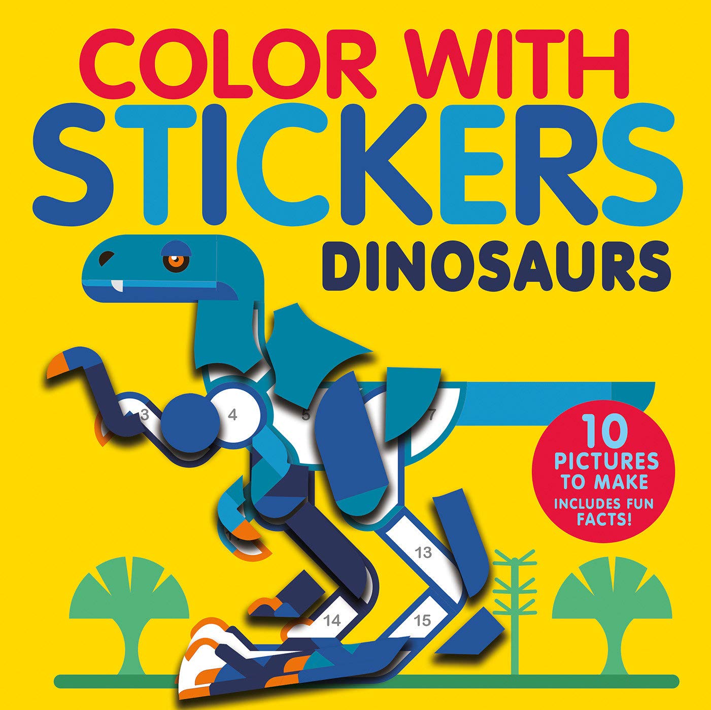 Color with Stickers: Dinosaurs - Khanh