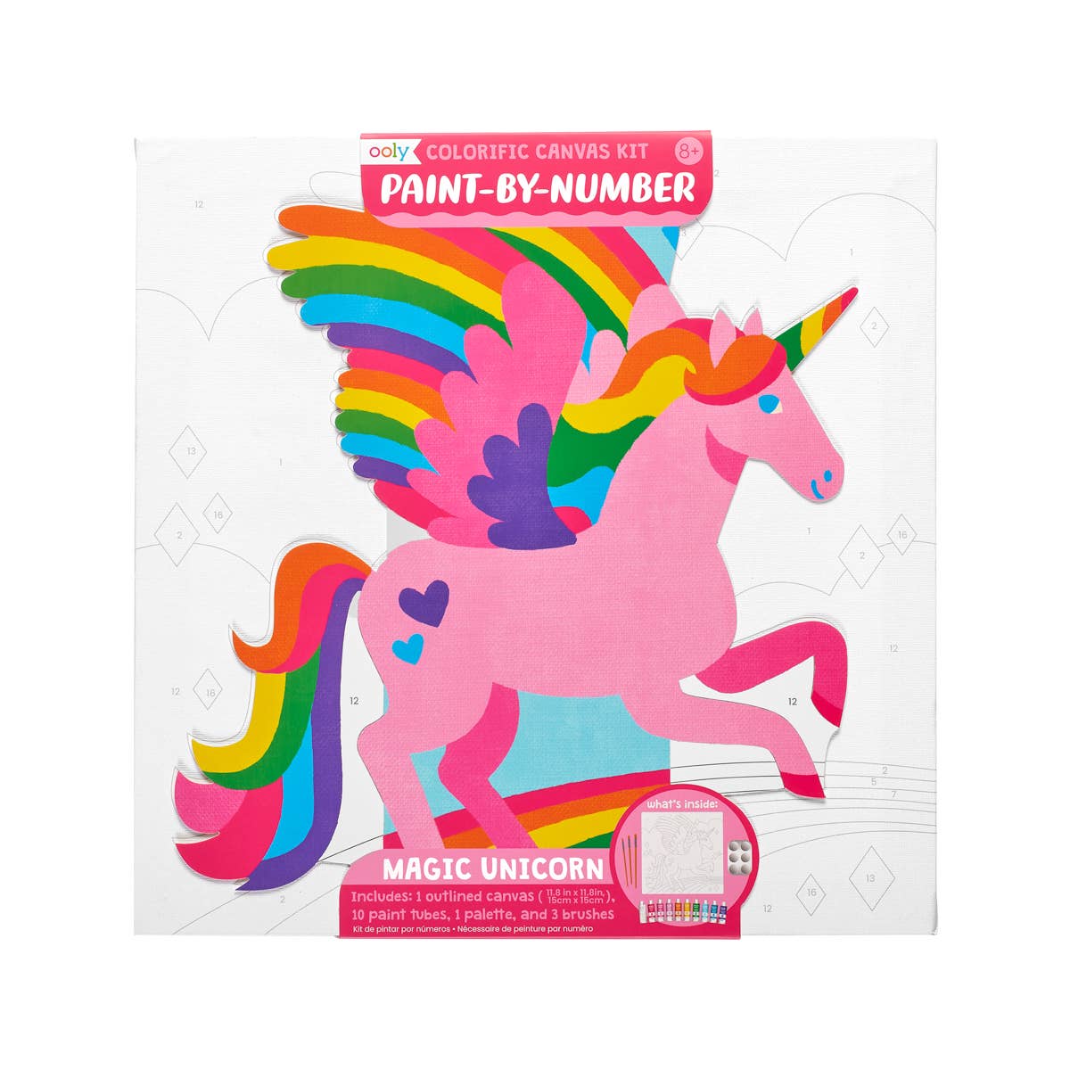 Colorific Canvas Paint by Number Kit - Magic Unicorn - Khanh