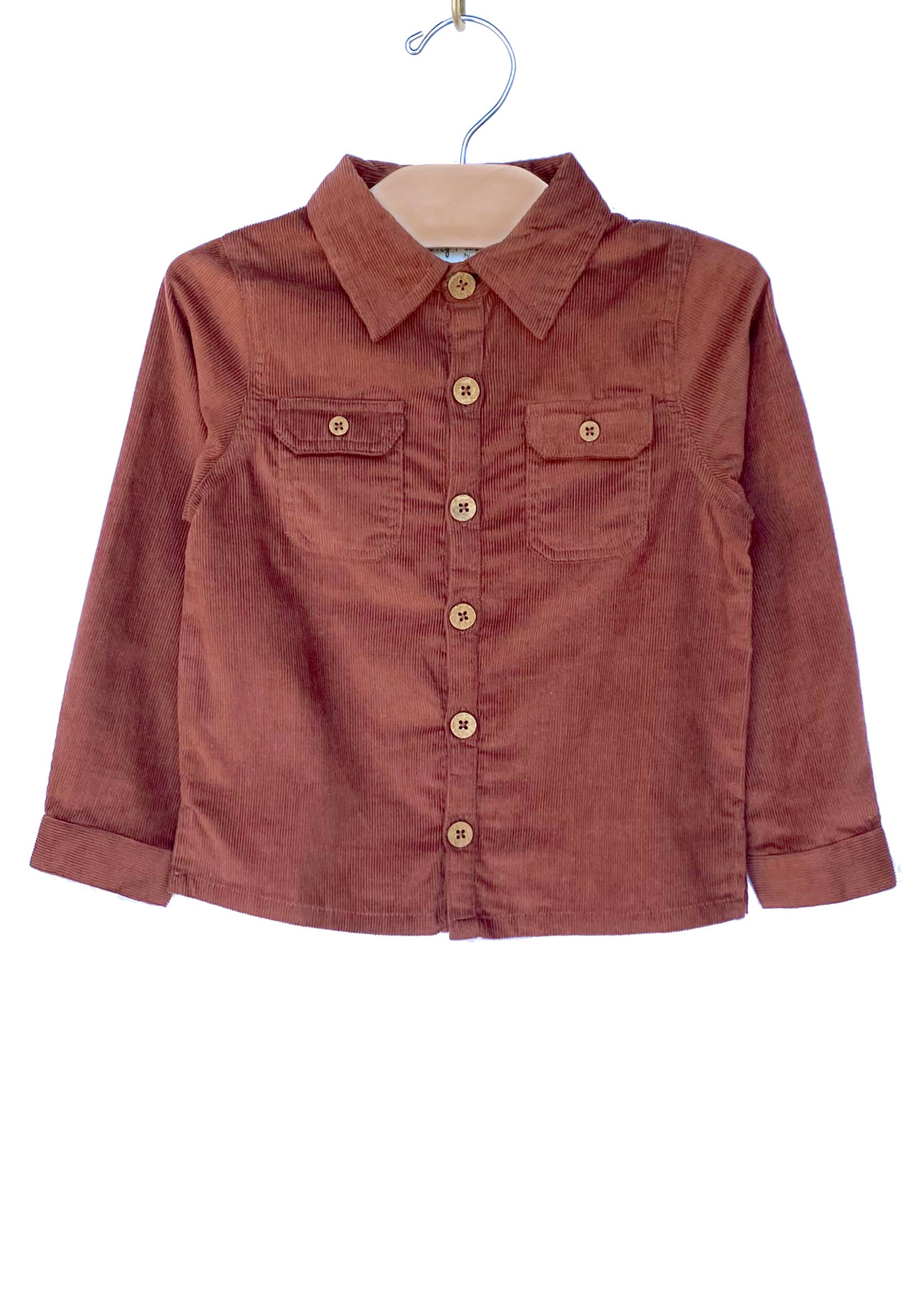 Corduroy Button Shirt - LAST ONE 4Y