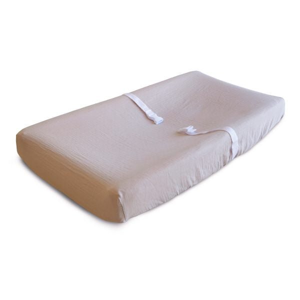 Extra Soft Muslin Changing Pad Cover | Blush