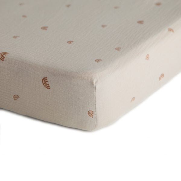 Extra Soft Muslin Crib Sheet | Rainbow