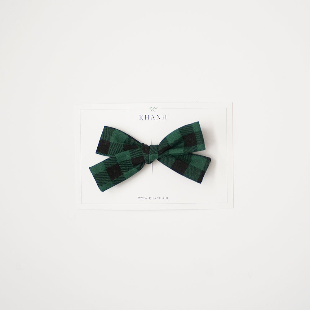 Forest Check | Hand - Tied Bow