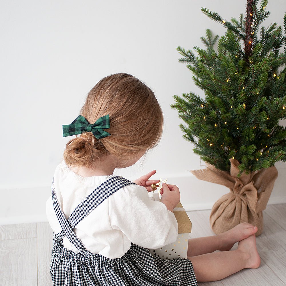 Forest Check | Hand - Tied Bow