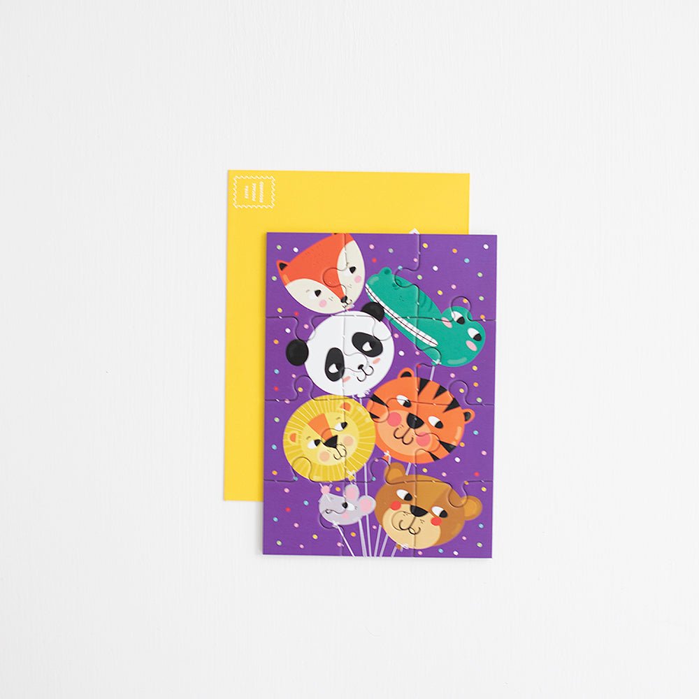 Greeting Animal Balloons Puzzle