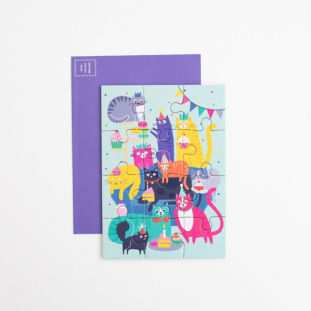 Greeting Cat Party Puzzle