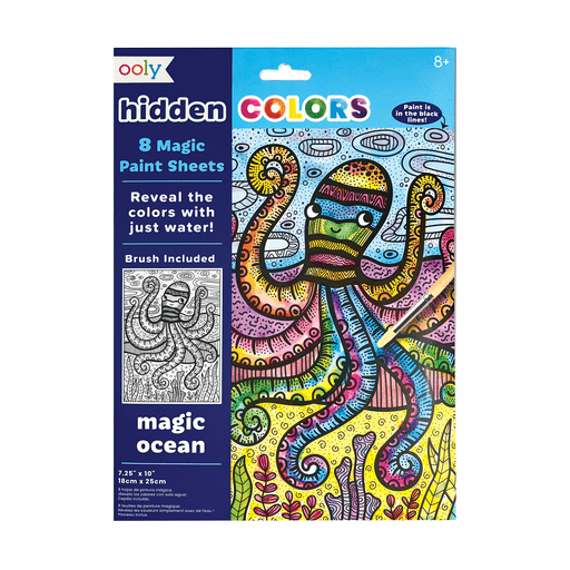 Hidden Colors Magic Paint Sheets - Magic Ocean