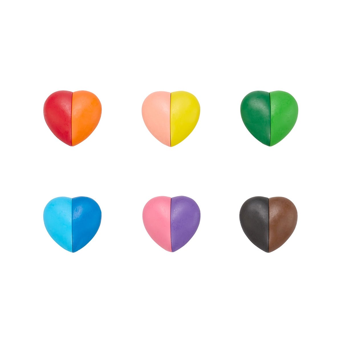 I Heart Art Erasable Crayons - Set of 6 or 12 Colors - Khanh