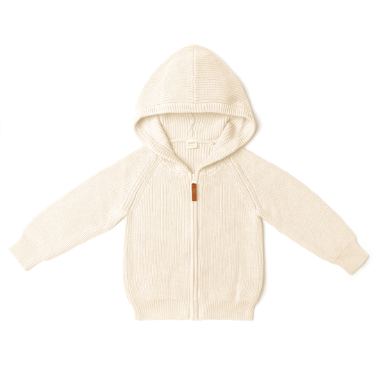 Knit Hoodie | Milk - LAST ONE 2Y