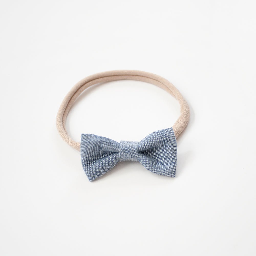 Lite Chambray | Mini Bow