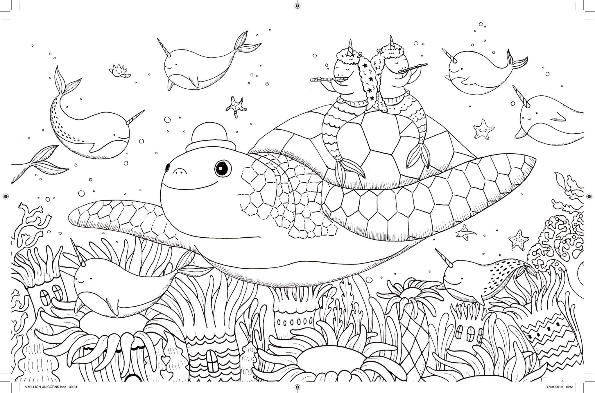 Million Unicorns Coloring Book - Khanh