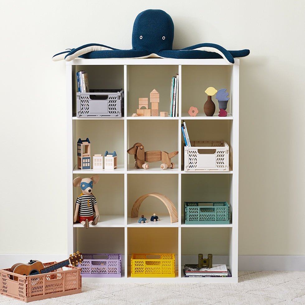 Modern Folding Crate | Cream (Medium)