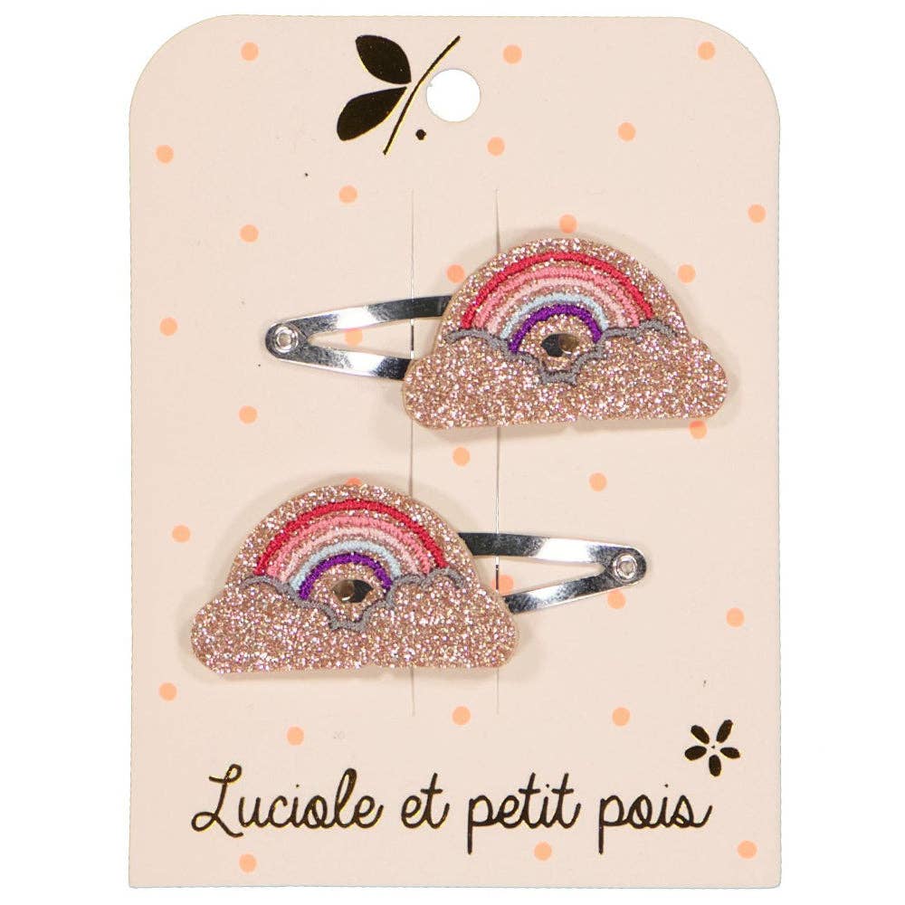 Multicolor Rainbow Clip Set