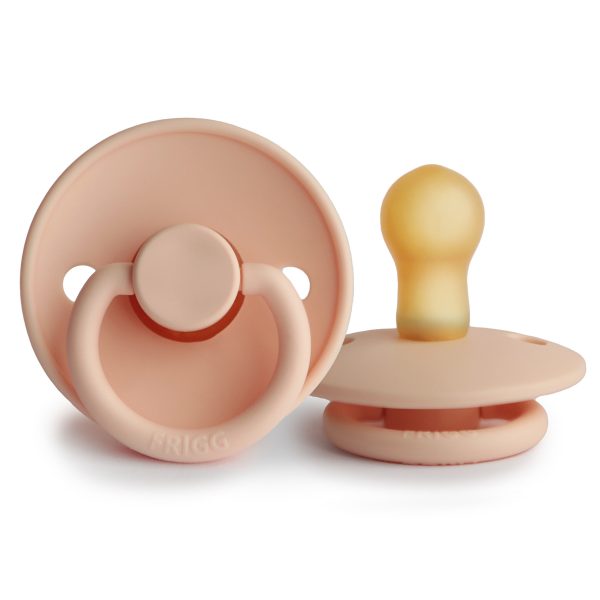 FRIGG NATURAL RUBBER PACIFIER | PINK CREAM