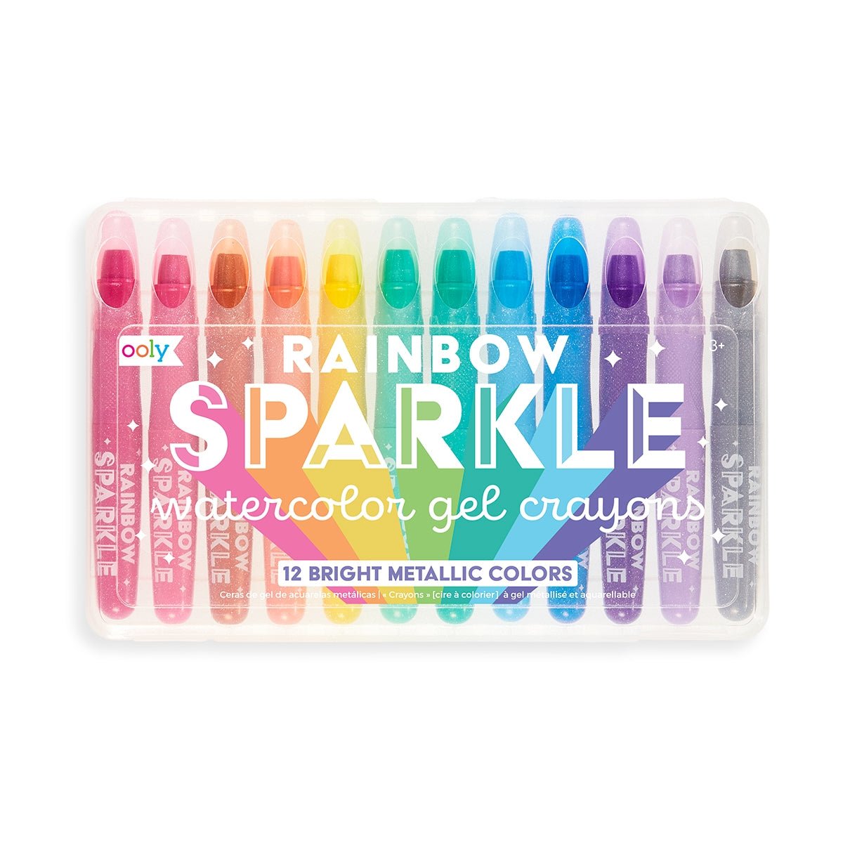 Rainbow Sparkle Metallic Watercolor Gel Crayons - Khanh