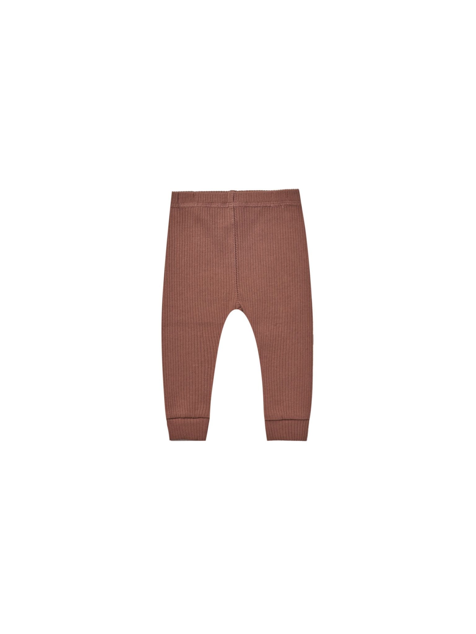 RIBBED LEGGINGS | PECAN - LAST NB & 2/3Y