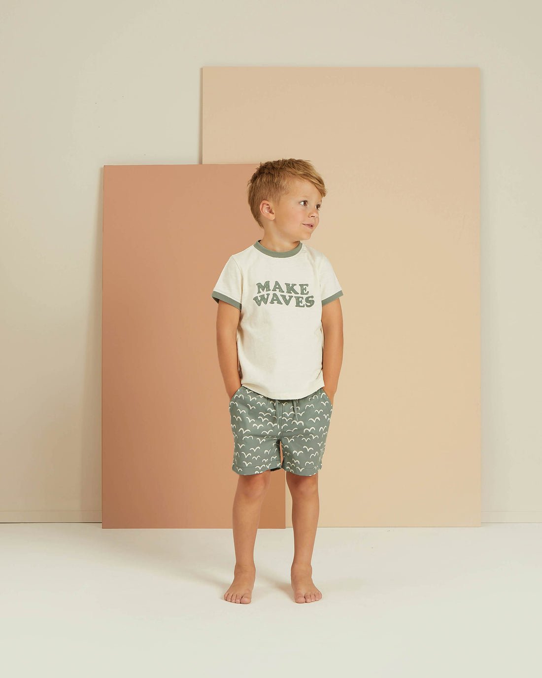 Ringer Tee || Make Waves - LAST ONE 8/9Y