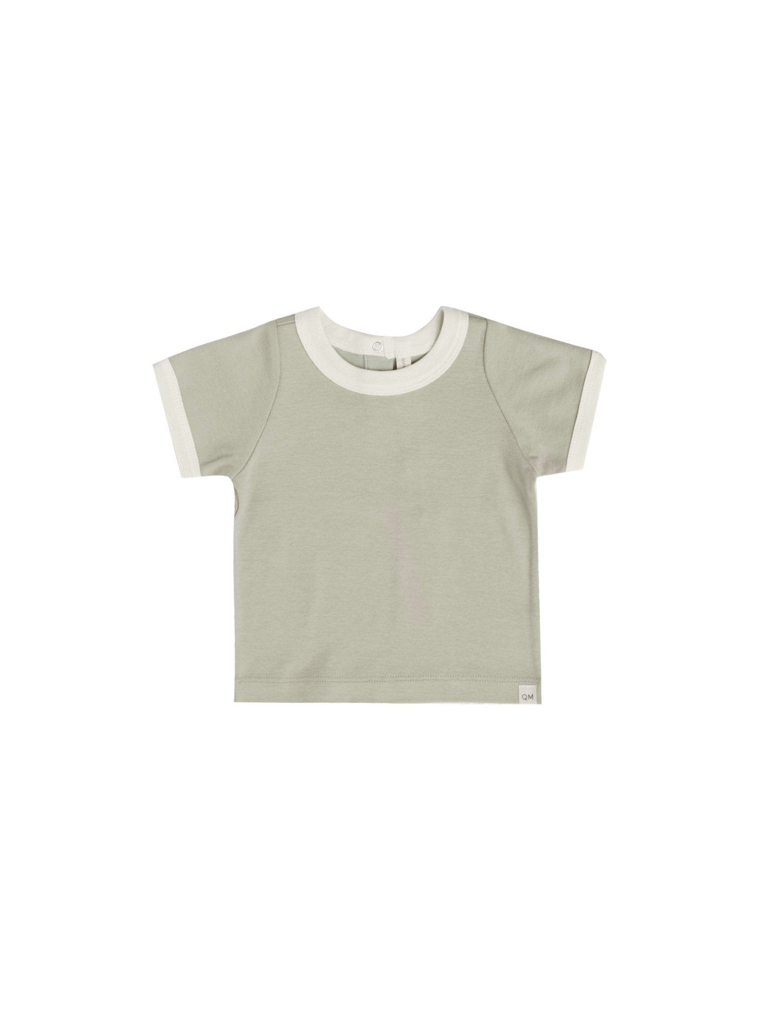 RINGER TEE | PISTACHIO - LAST ONE 0/3M