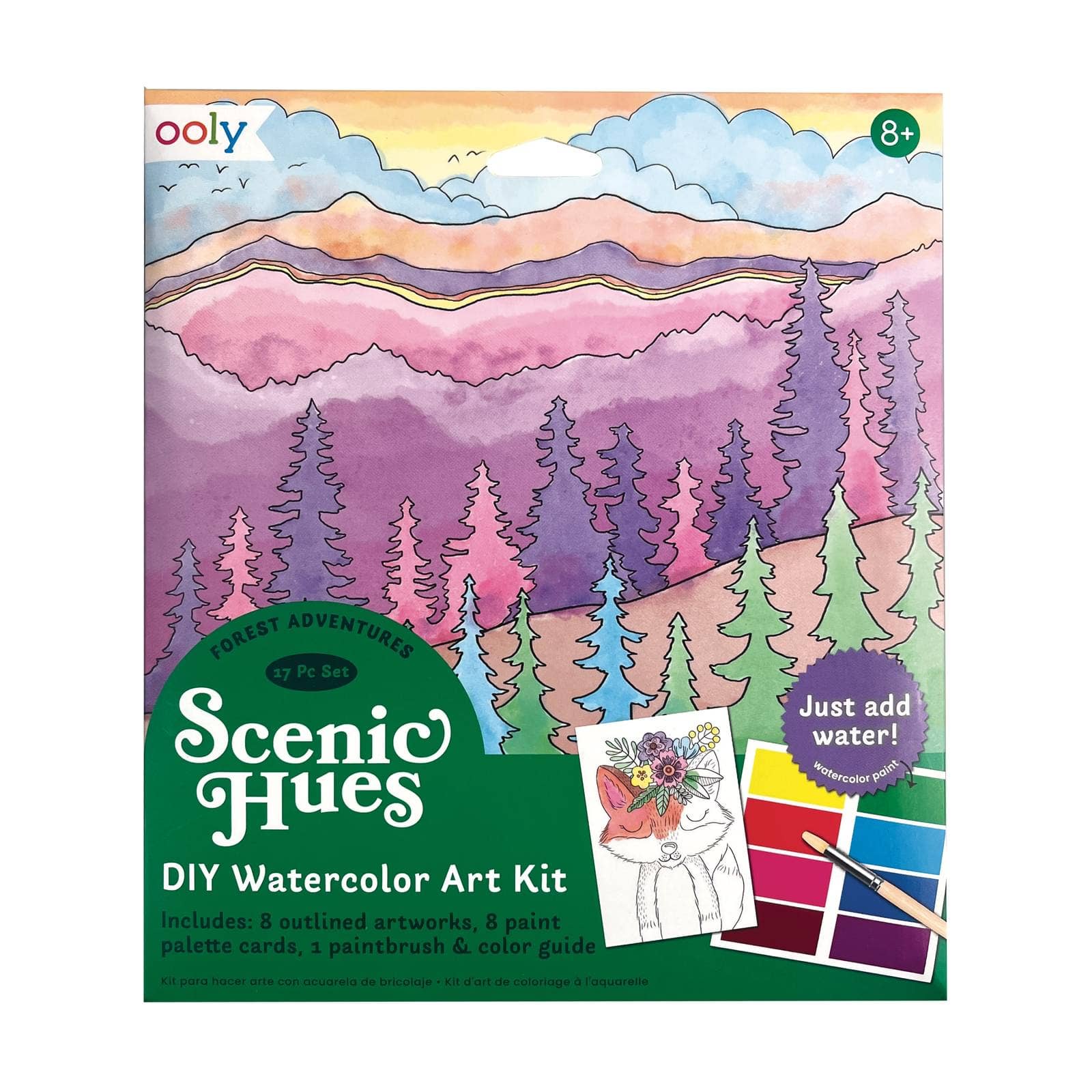 Scenic Hues D.I.Y. Watercolor Kit Forest Adventure - Khanh