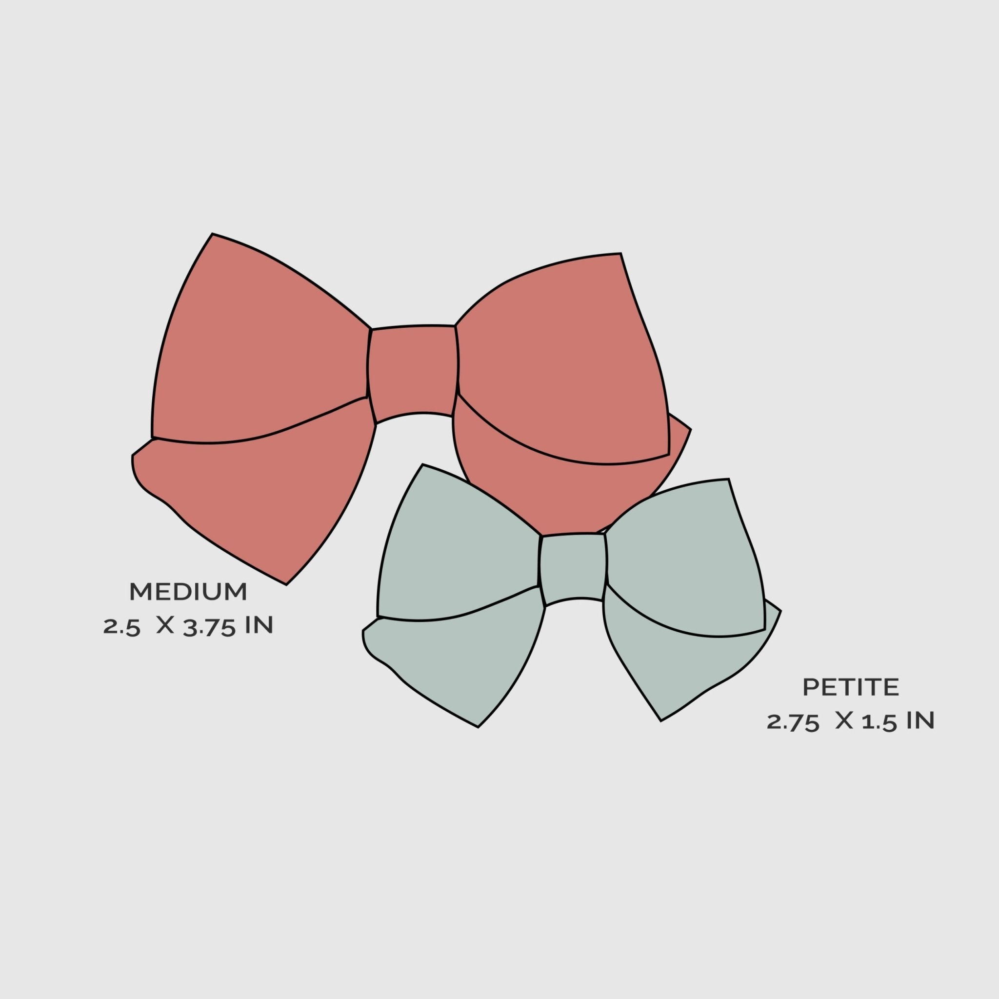 Shadow Gray | Petite Sailor Bow - Khanh