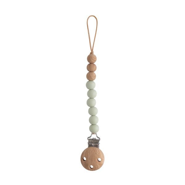 SILICONE PACIFIER CLIP | EVA (SAGE)